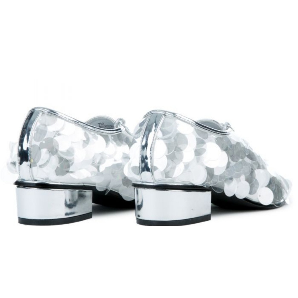 ๐๐๐จ๐ฉ 6 & 6.5๐คSilver Sequined Funky Oxfords - Picture 5 of 5